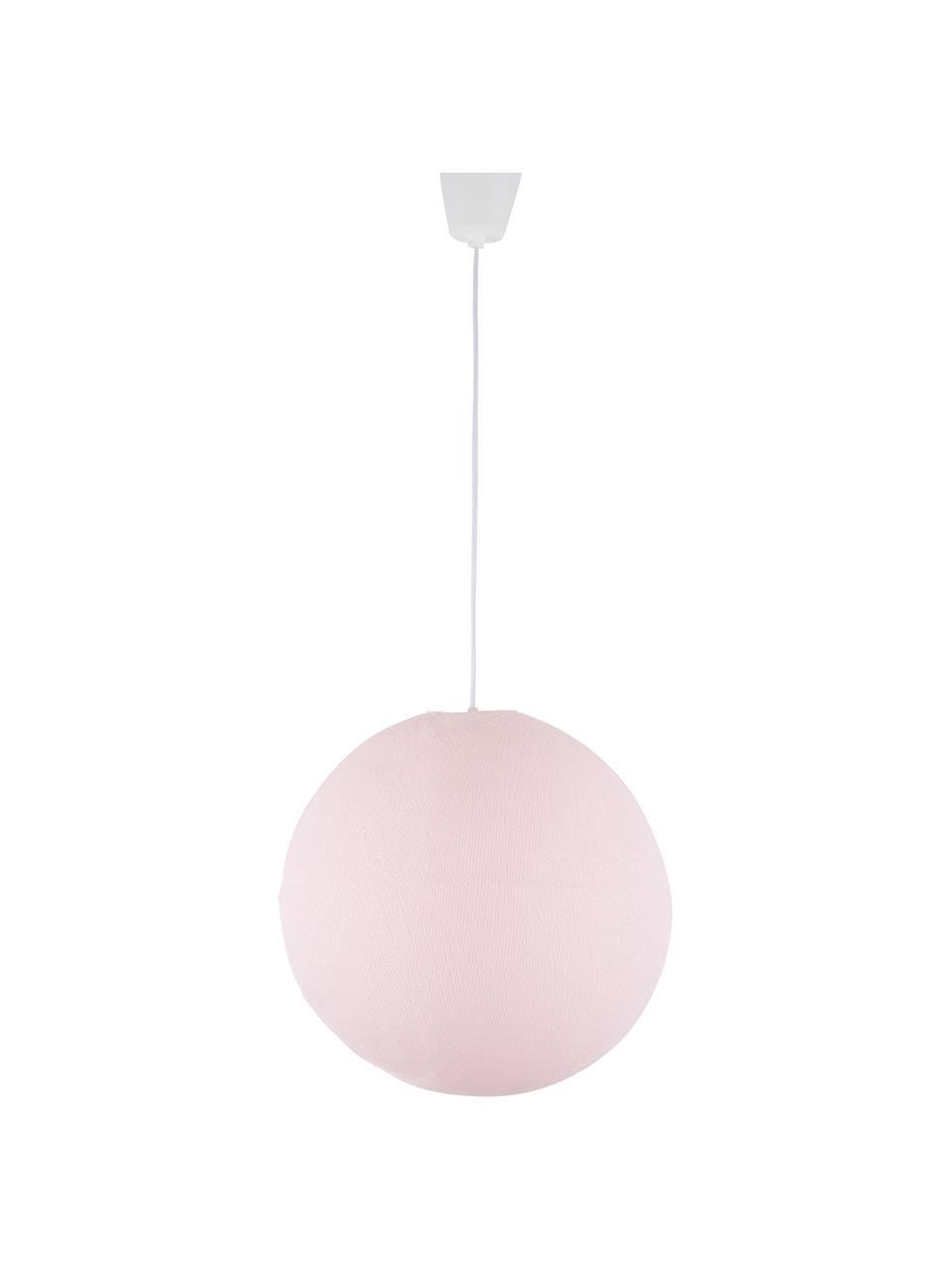 DIY hanglamp Colorain, Lampenkap: polyester, Licht roze, Ø 41 x H 135 cm