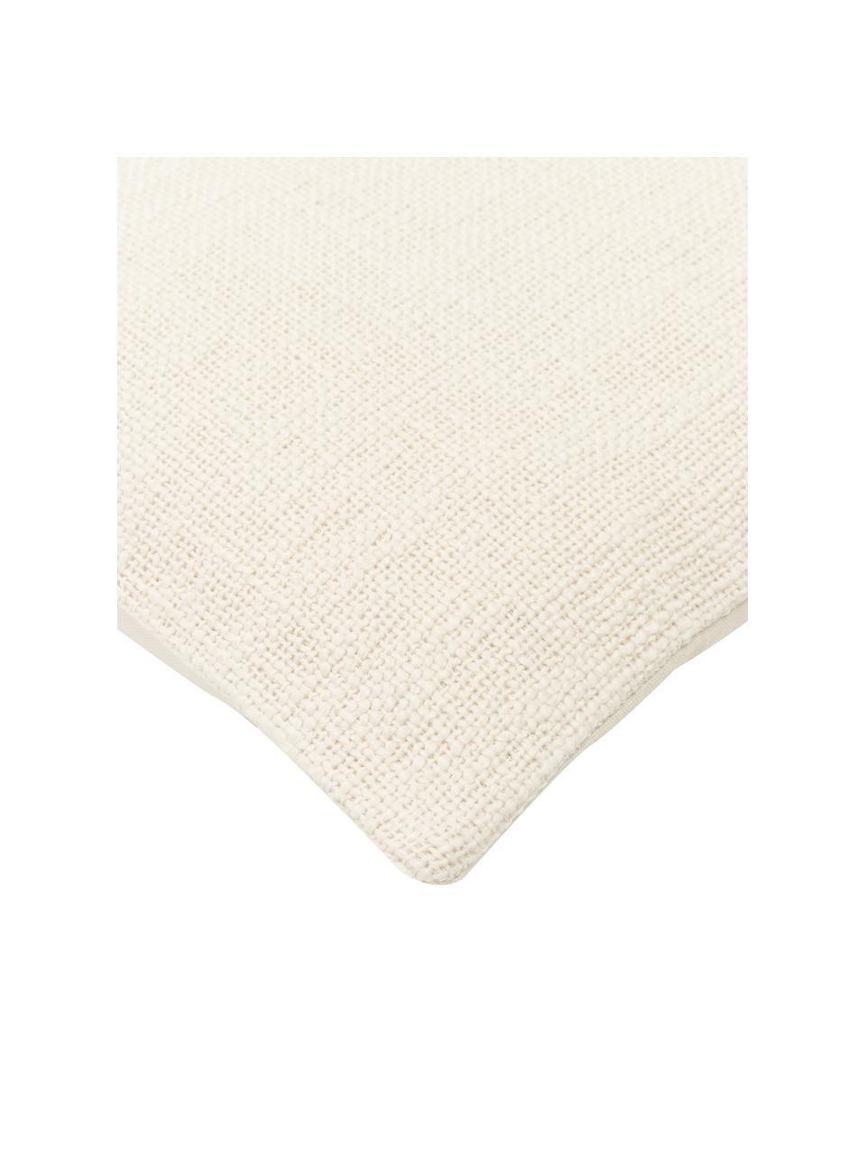 Kussenhoes Anise in ecru, 100% katoen, Crèmewit, B 45 x L 45 cm
