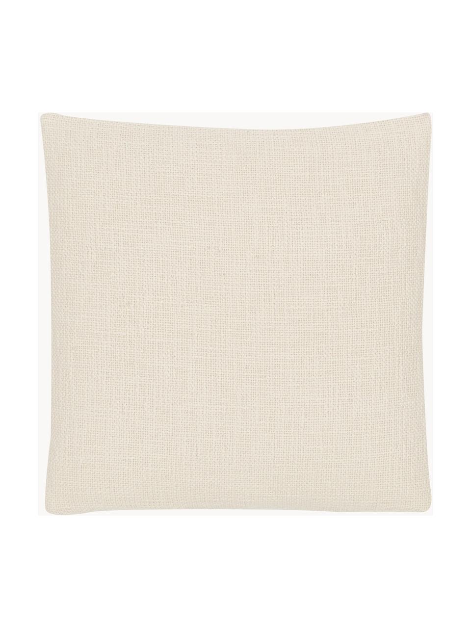 Povlak na polštář Anise, 100 % bavlna, Krémově bílá, Š 45 cm, D 45 cm
