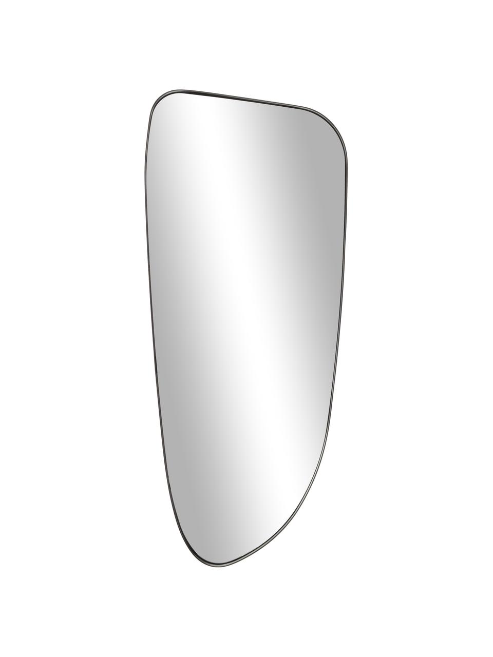 Miroir mural moderne incurvé Oiva, Noir, larg. 40 x haut. 95 cm