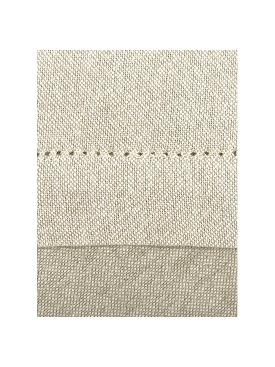 Mantel con bordado Indi, Algodón, Beige, De 6 a 8 comensales (L 250 x An 140 cm)