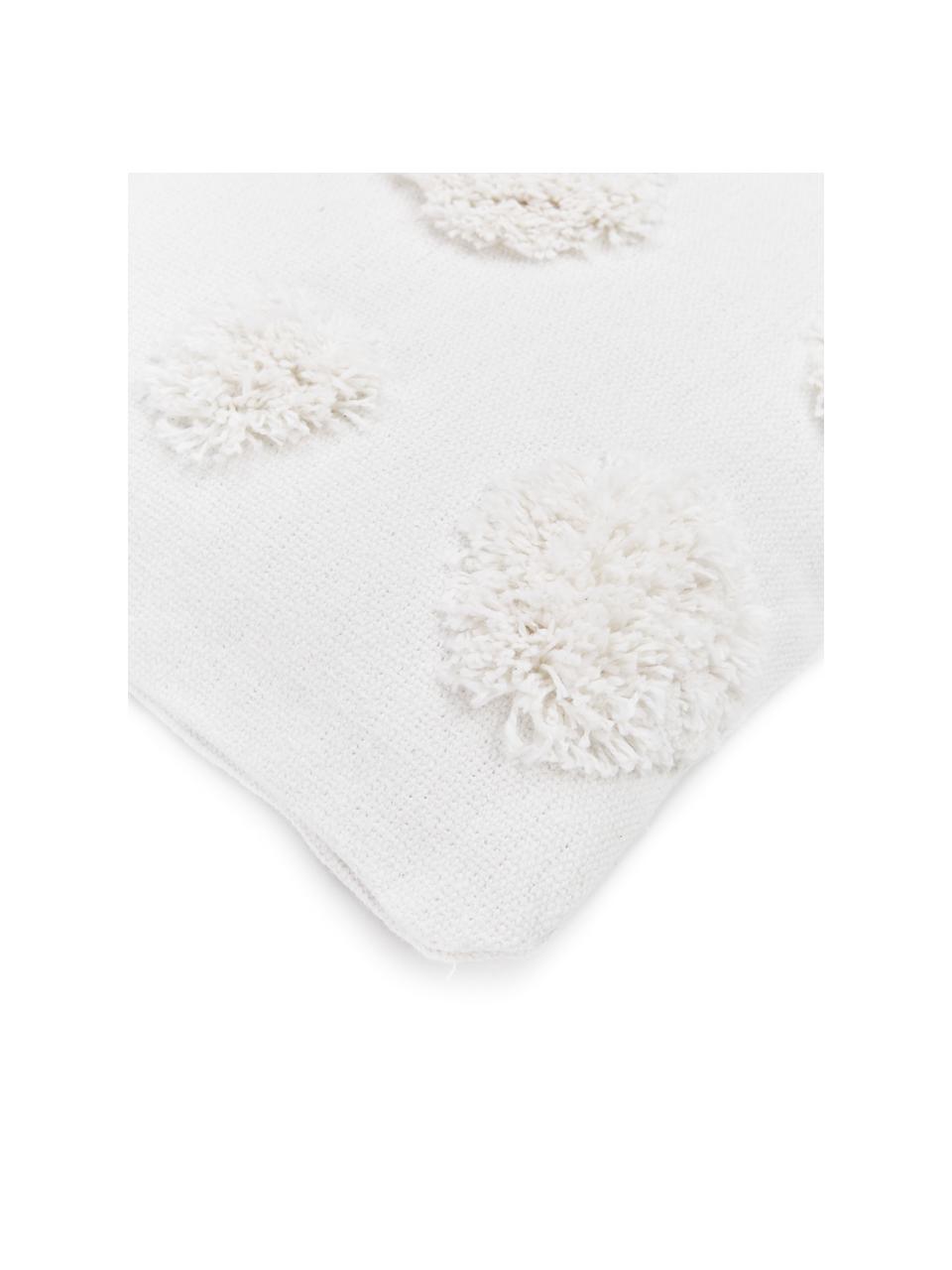 Coussin rectangulaire blanc Sudda, Blanc