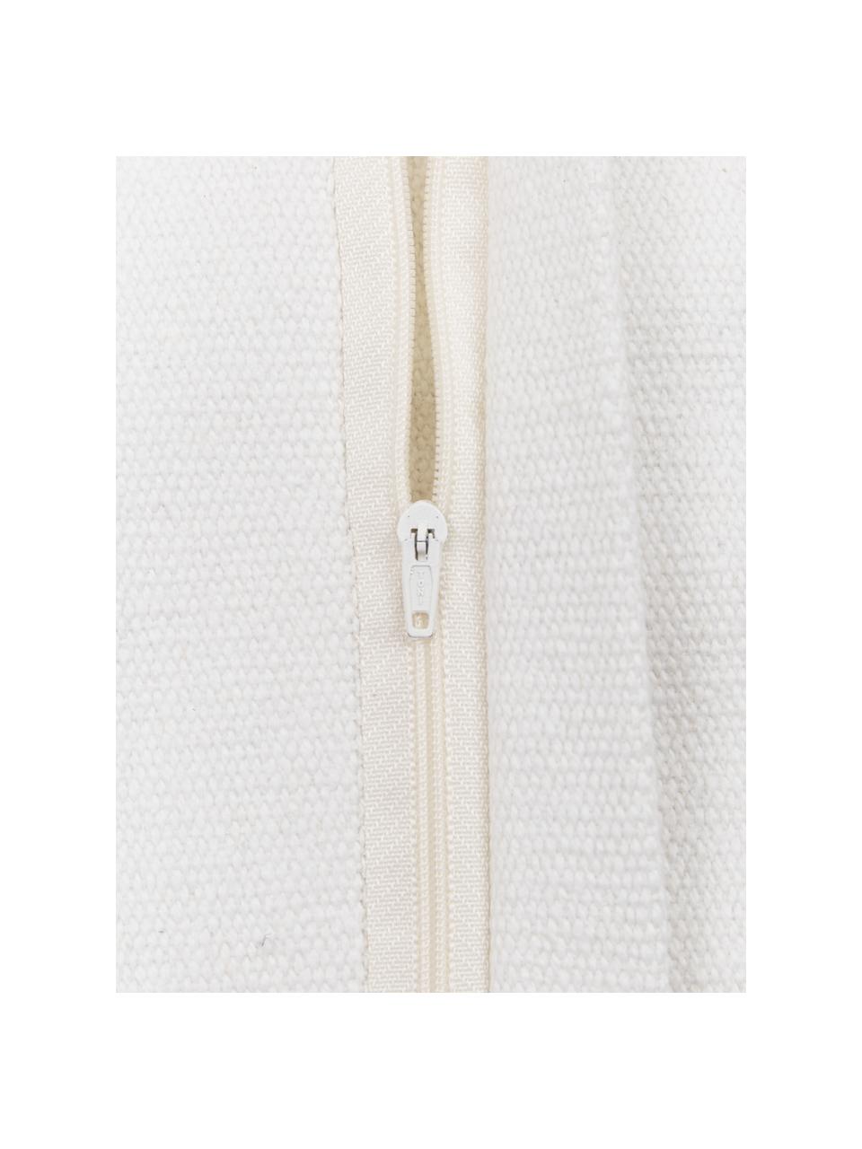 Cojín texturizado Sudda, con relleno, Funda: 100% algodón, Blanco, An 30 x L 50 cm