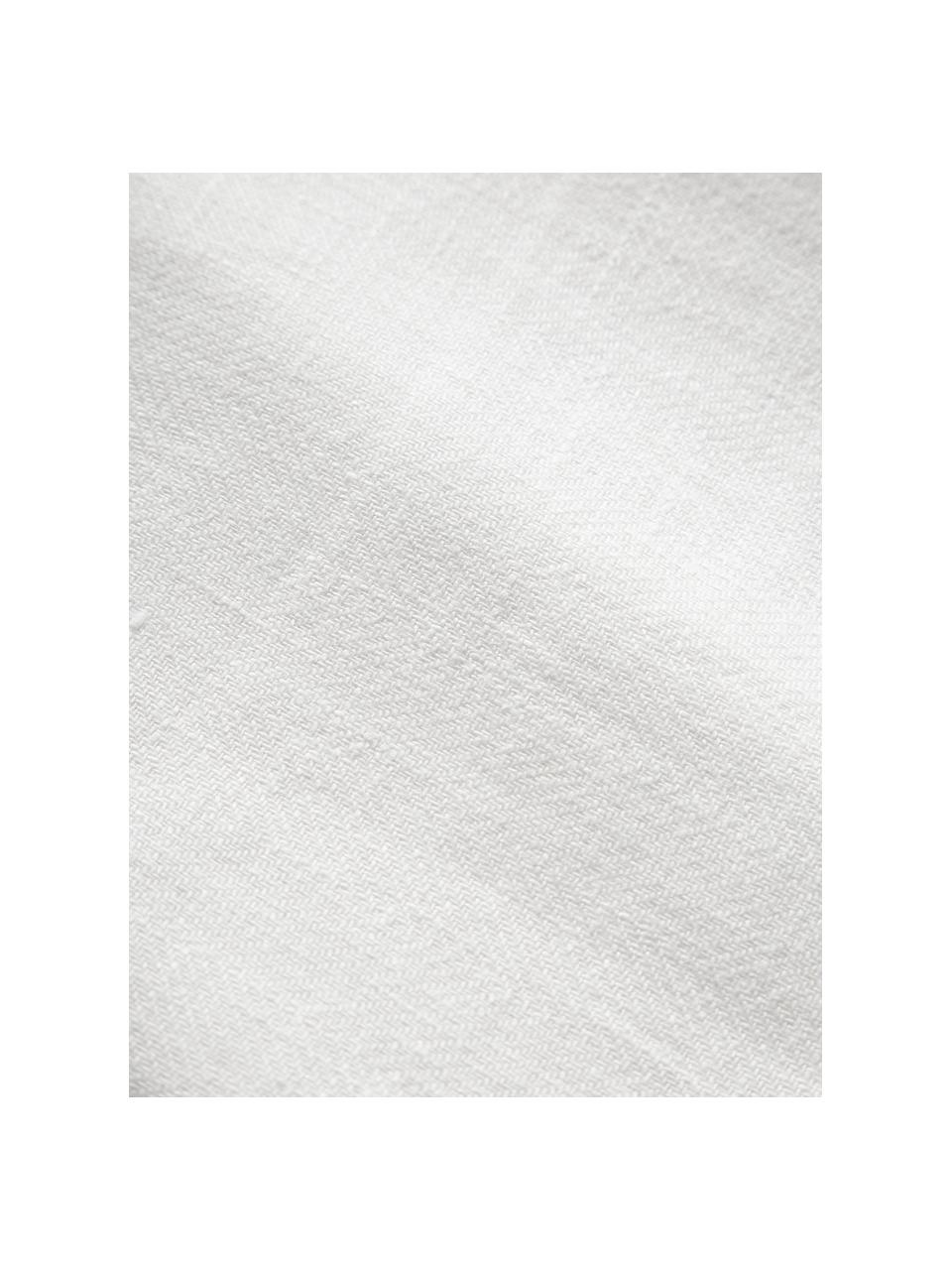 Servilletas de lino Vilnia, 6 uds., 100% lino, Blanco, negro, An 47 x L 47 cm