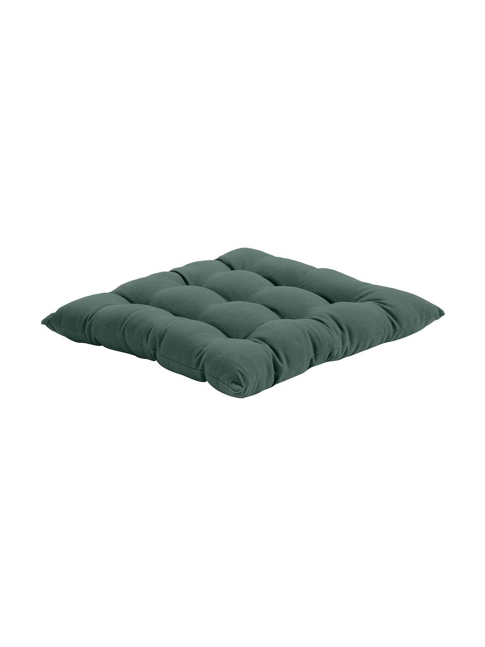 Coussin de chaise 40x40 coton vert foncé Ava, Vert foncé, larg. 40 x long. 40 cm