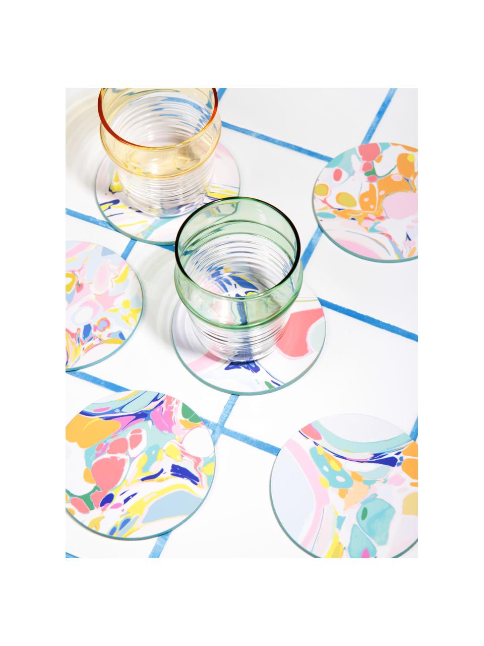 Ensemble de sous-verre en liège Lillian, 6 élém., Multicolore