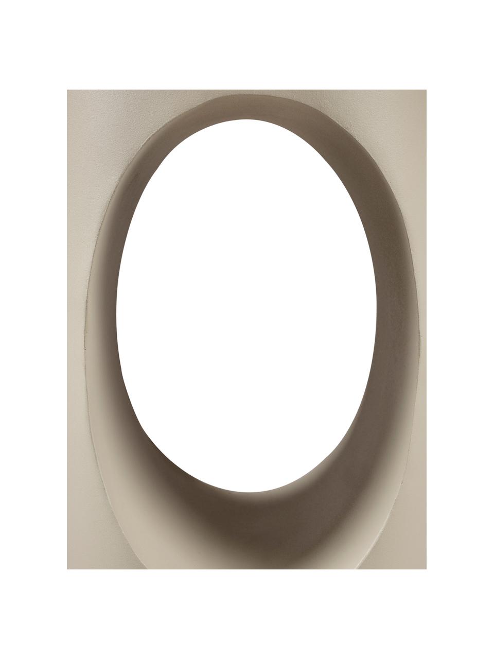 Table d'appoint ronde en métal Sai, Métal, revêtement par poudre, Beige clair, Ø 30 x haut. 56 cm