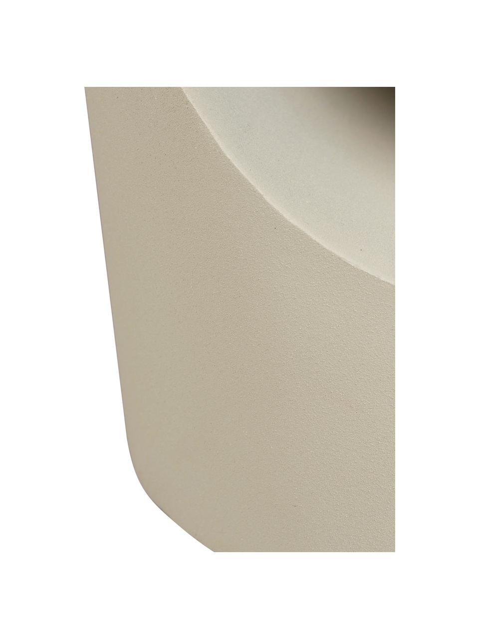 Runder Metall-Beistelltisch Sai, Metall, pulverbeschichtet, Beige, Ø 30 x H 56 cm