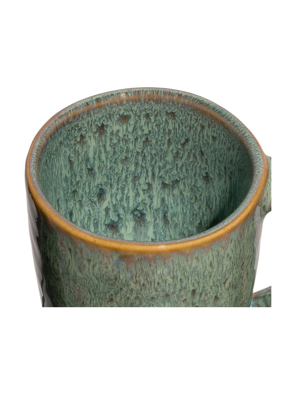 Tazza caffè verde Matera 4 pz, Ceramica, Verde, Ø 6 x Alt. 7 cm