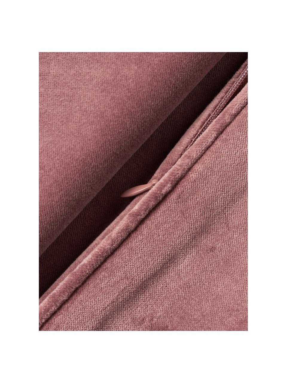 Samt-Kissenhülle Dana, 100 % Baumwollsamt, Mauve, B 30 x L 50 cm