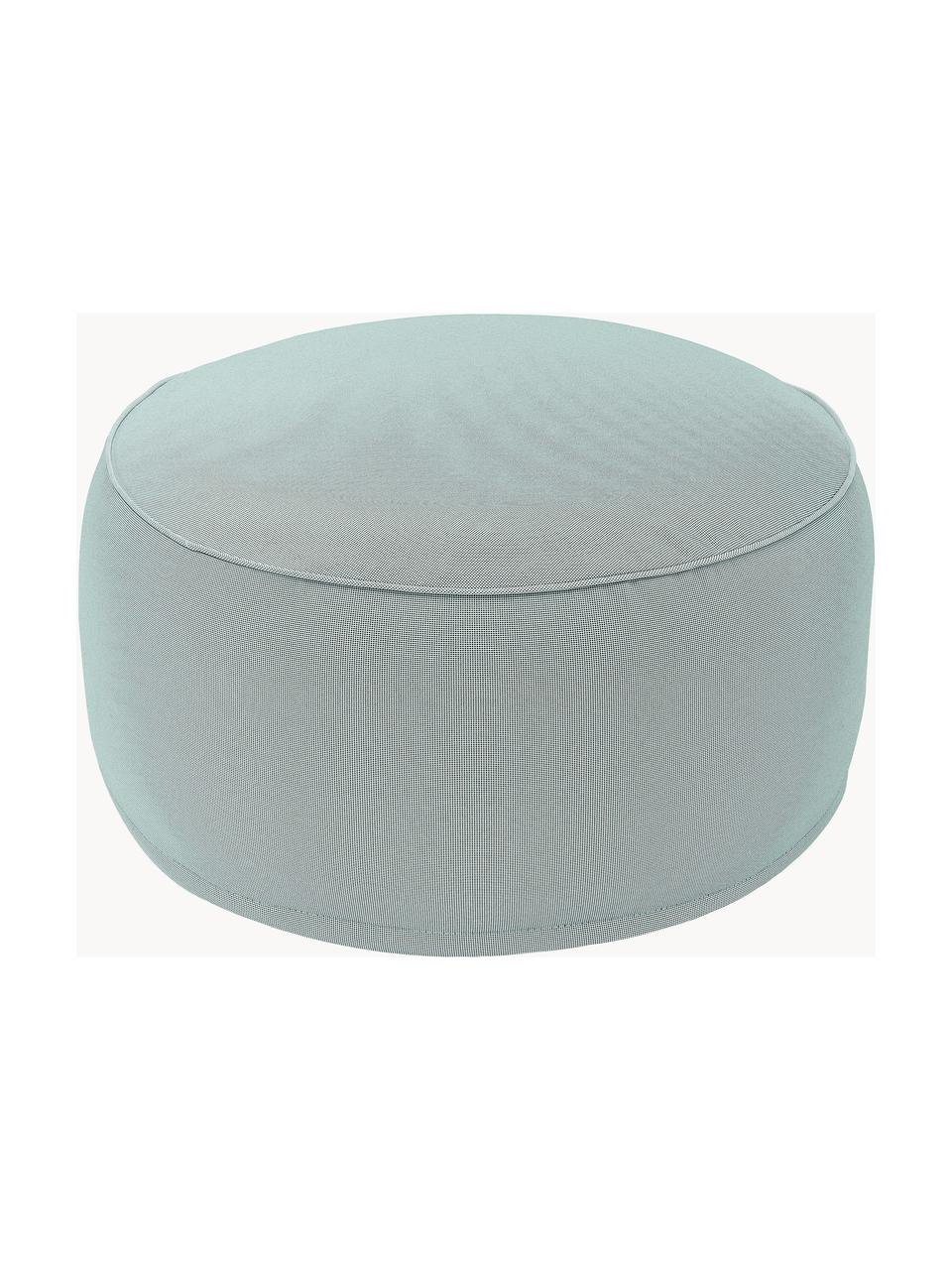 Aufblasbarer Pouf Maxime, Bezug: Polyester, UV-beständig, Mintgrün, Ø 55 x H 25 cm