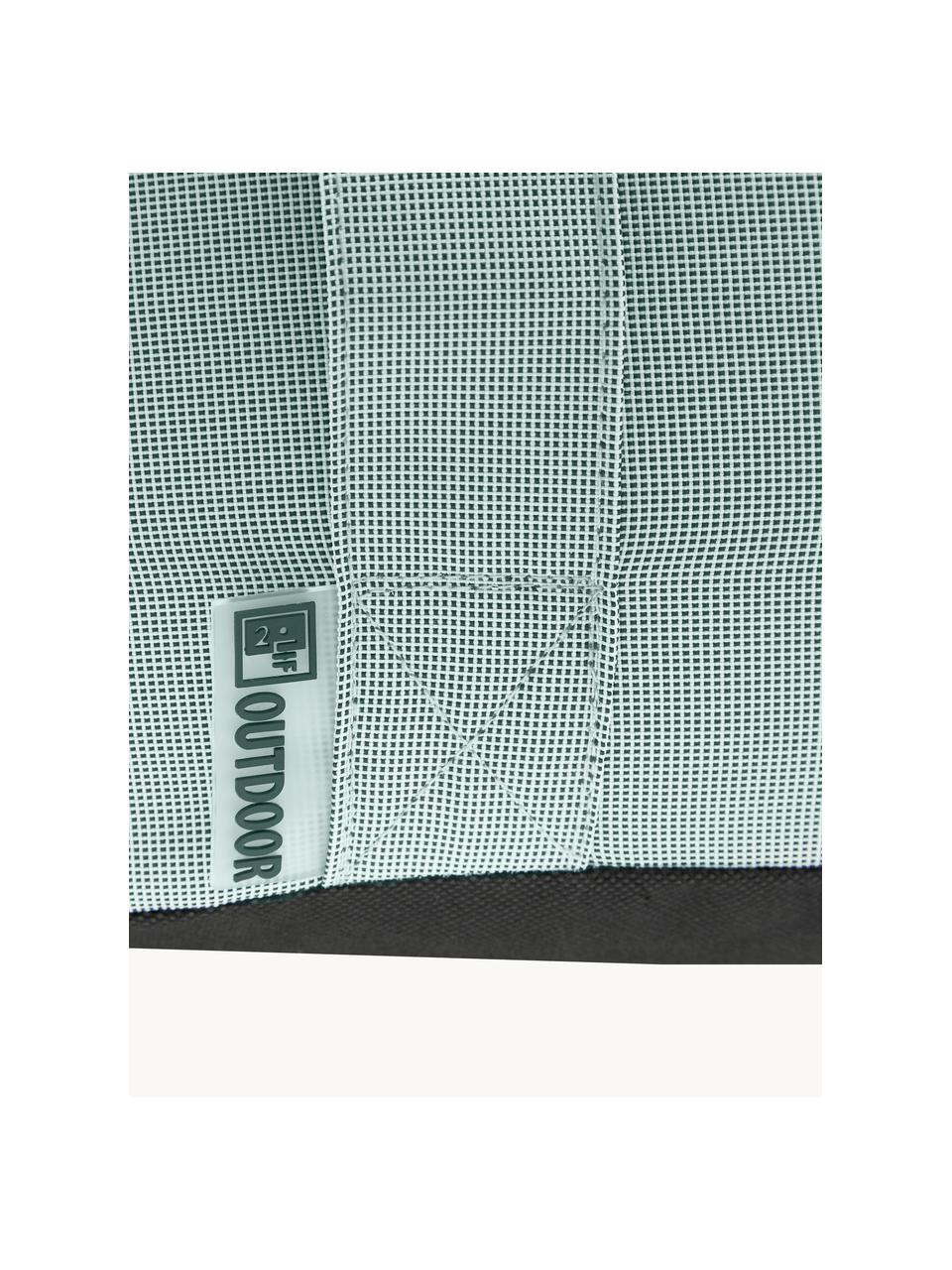 Puf de exterior Maxime, Funda: poliéster, resistente a l, Verde menta, Ø 55 x Al 25 cm