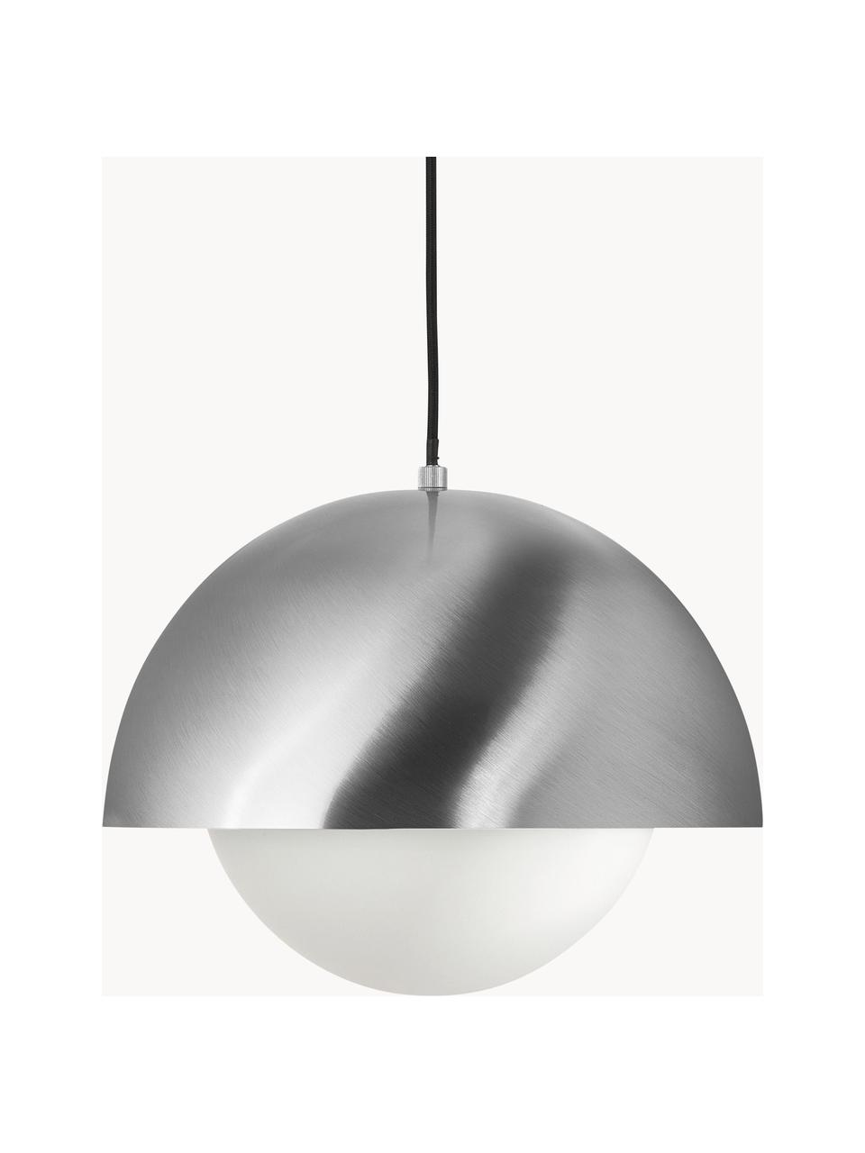 Lampa wisząca Lucille, Biały, odcienie srebrnego, Ø 35 x 30 cm