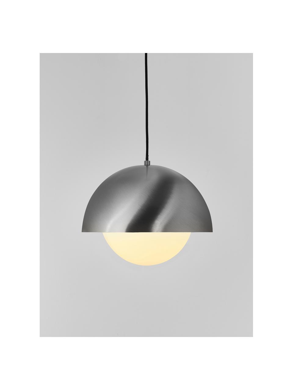 Plafondlamp Silvan, Wit, zilverkleurig, Ø 35 x H 30 cm