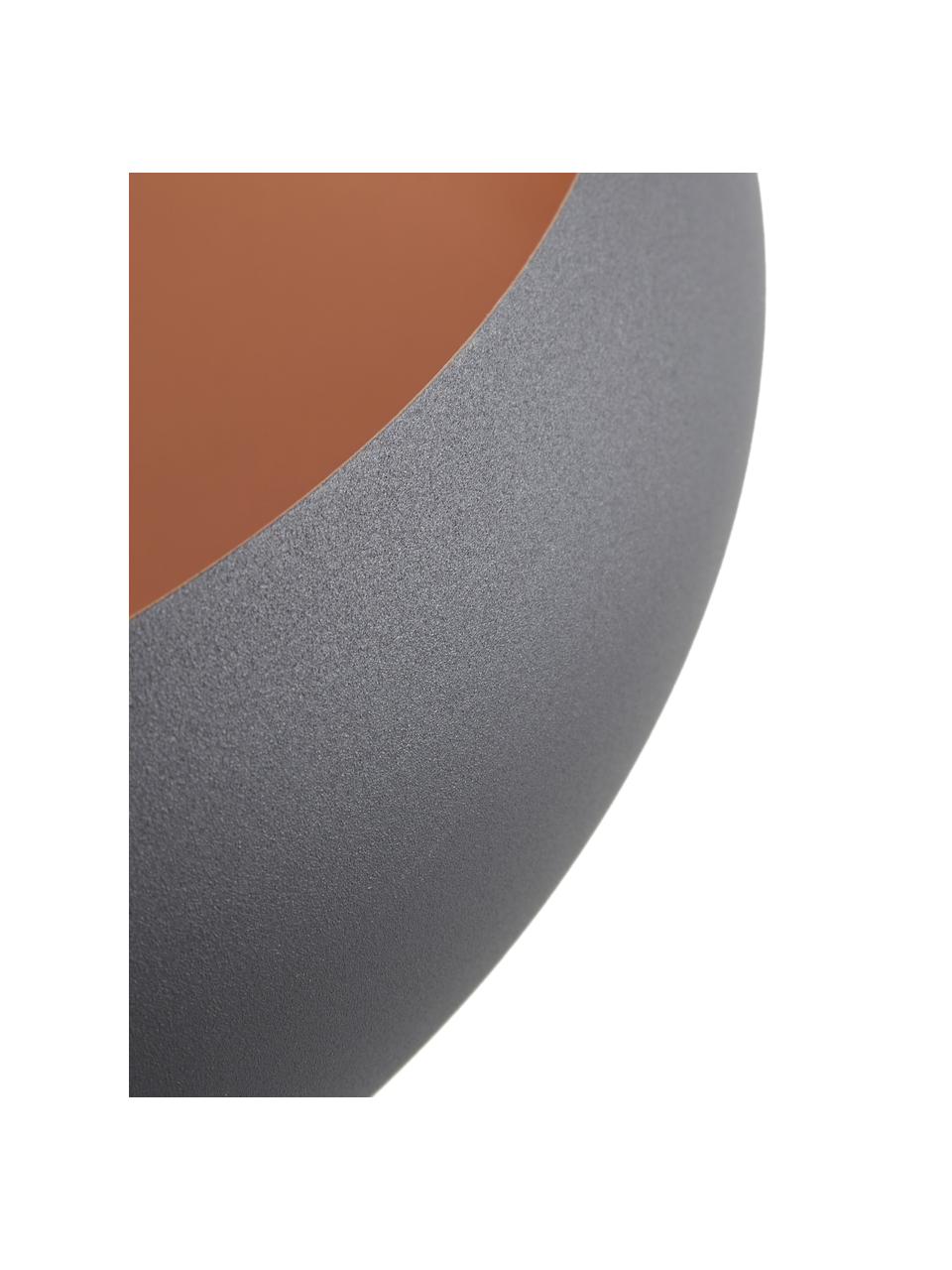 Plafonnier Jeff, Noir, couleur cuivre, Ø 40 x haut. 17 cm