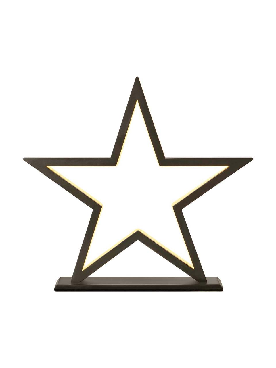 Estrella luminiosa LED Polaris, Marrón, negro, An 42 x Al 39 cm