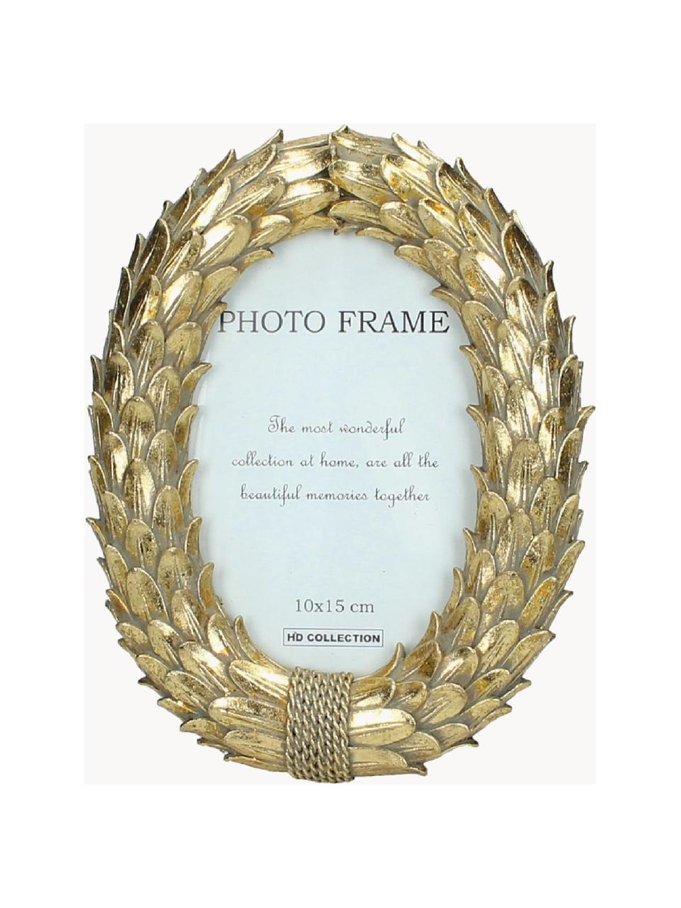 Handgemaakte fotolijst Antique, Frame: kunststof, Goudkleurig, 10 x 15 cm
