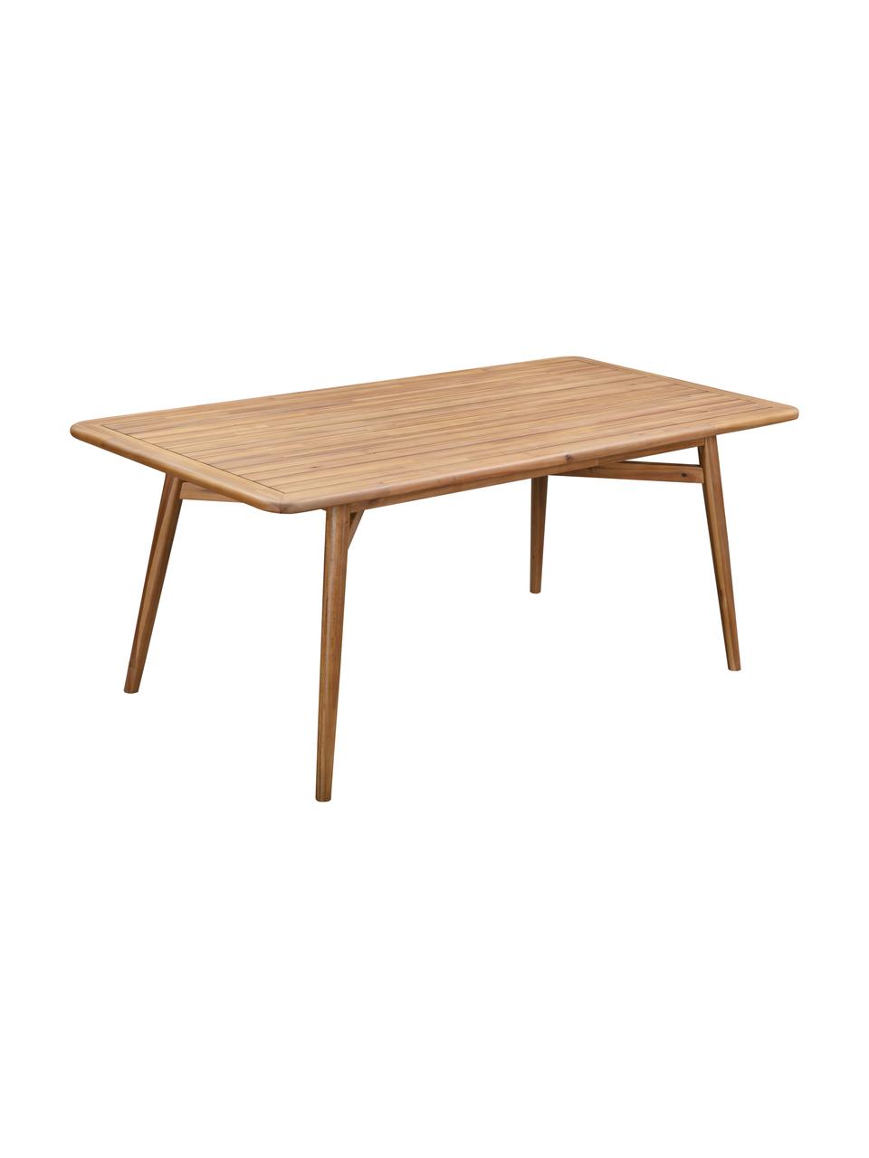 Table de jardin bois d'acacia Malmö, Bois d'acacia massif, Bois d'acacia, larg. 180 x prof. 90 cm