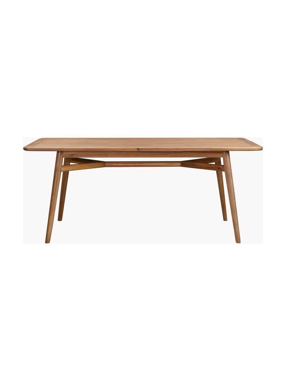 Mesa para exterior de madera de acacia Malmö, Madera maciza de acacia

Este producto está hecho de madera de origen sostenible y con certificación FSC®., Madera de acacia, An 180 x F 90 cm