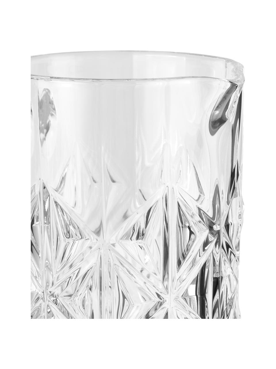 Kristall-Krug Enigma mit Relief, 1.2 L, Luxion-Kristallglas, Transparent, H 23 cm, 1.2 L