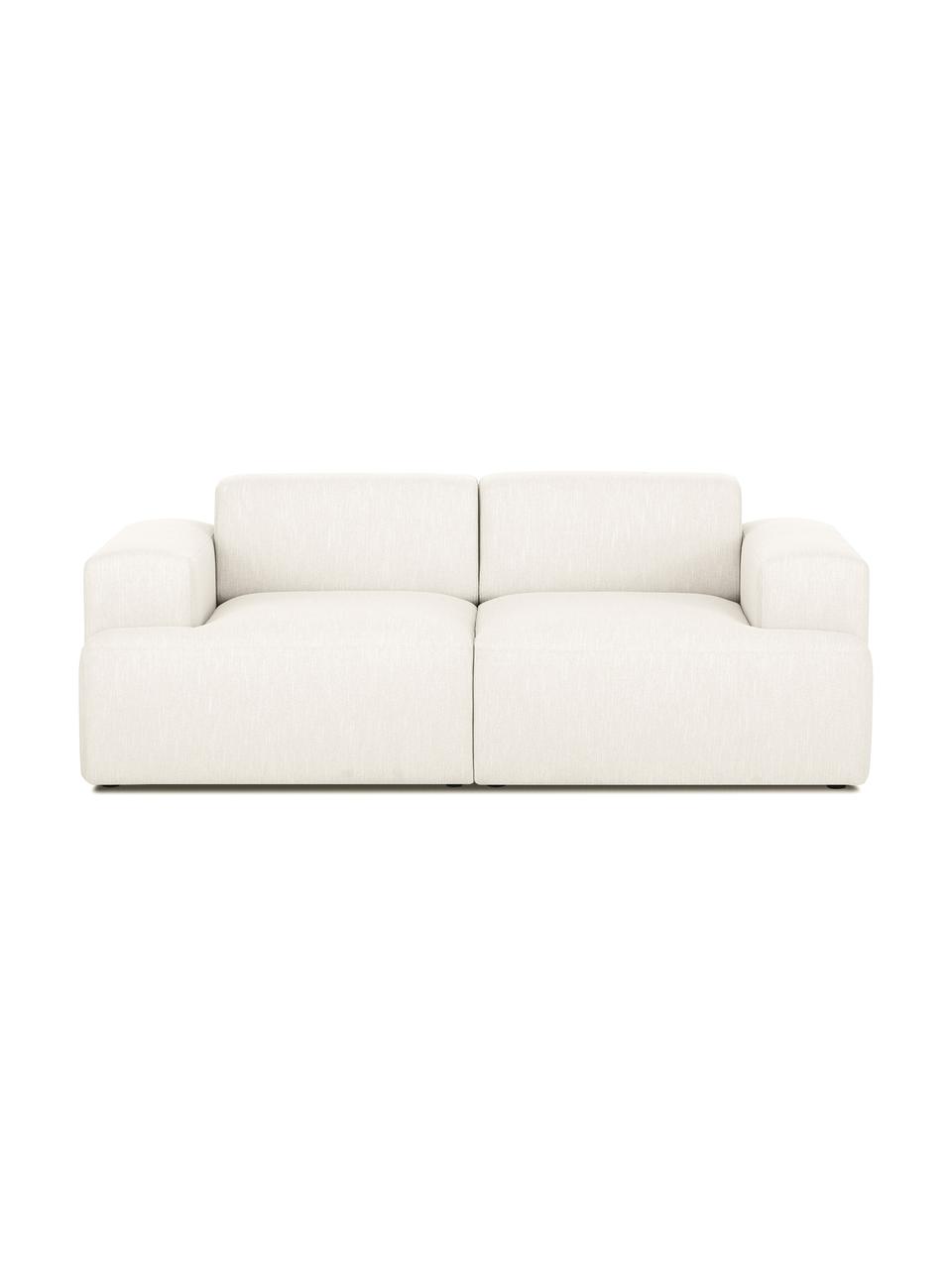 Sofa Melva (2-Sitzer) in Beige, Bezug: Polyester Der hochwertige, Gestell: Massives Kiefernholz, Spa, Webstoff Beige, B 200 x T 101 cm