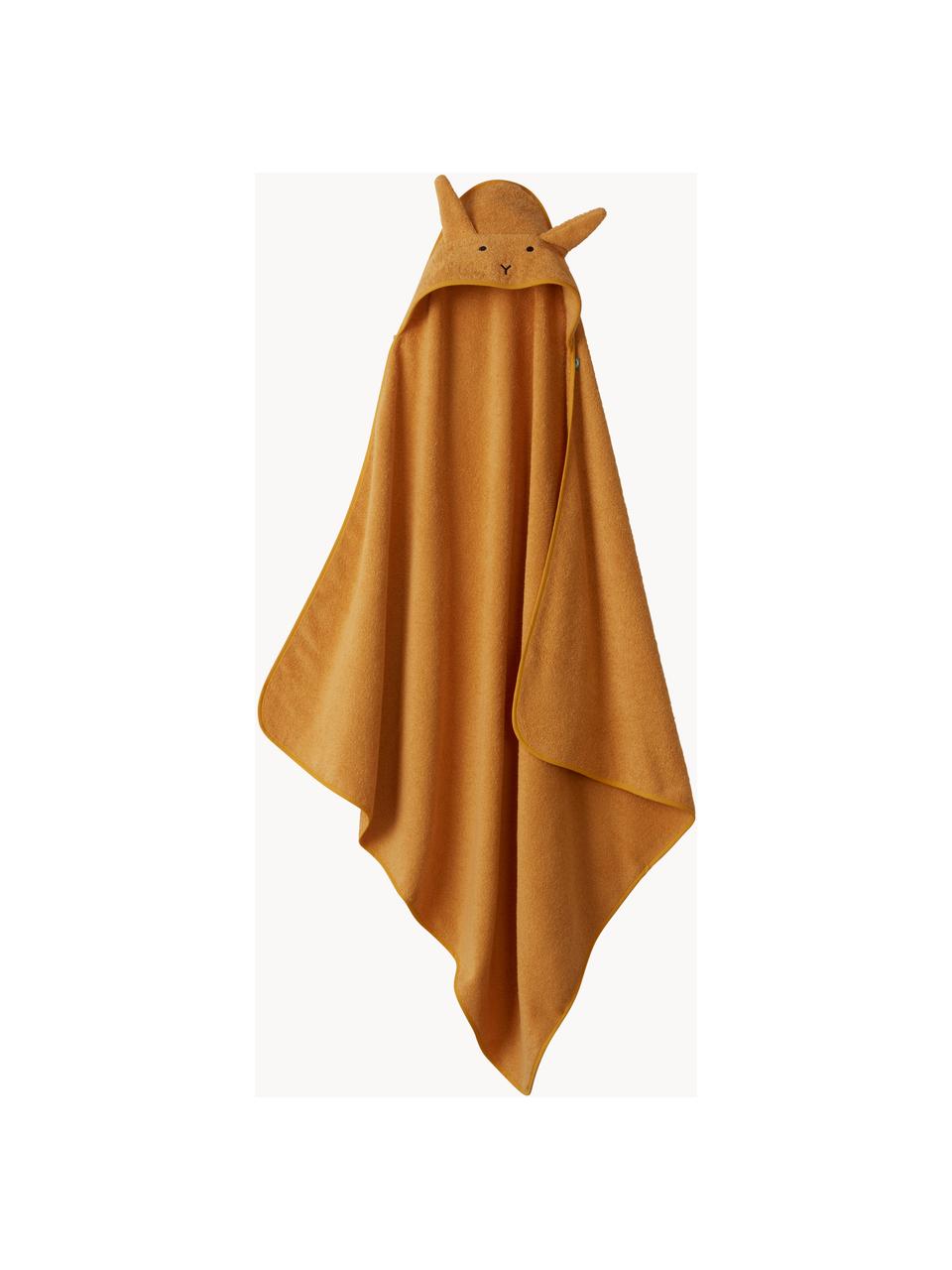 Babydoekje Conejo gemaakt van katoenen badstof, Oranje, B 100 x H 100 cm
