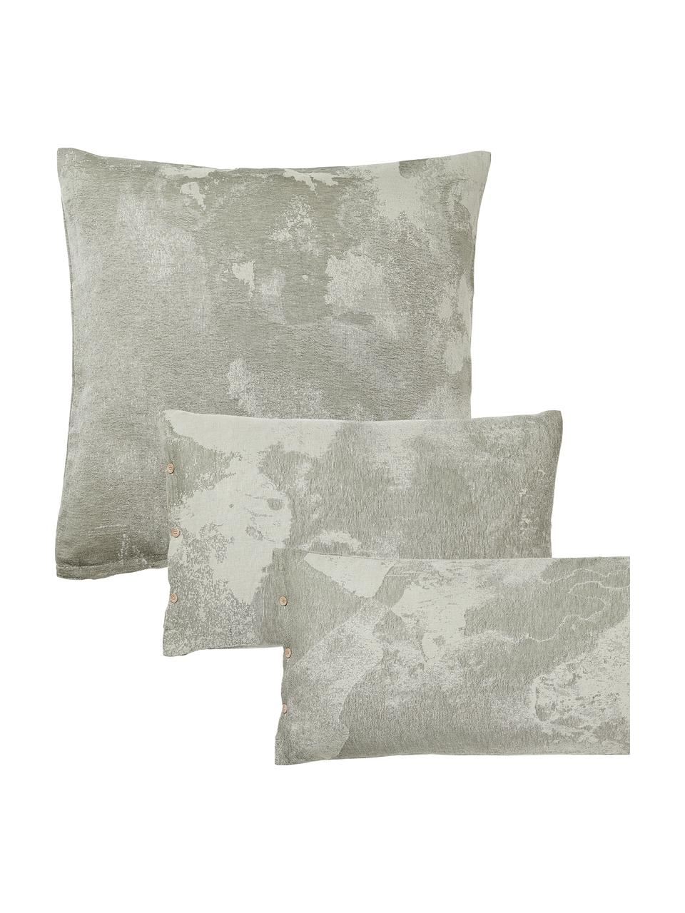 Funda de almohada de algodón Marcella, 100% algodón 

Densidad de hilo 205 TC, calidad confort

El algodón da una sensación agradable y suave en la piel, absorbe bien la humedad y es adecuado para personas alérgicas.

El material utilizado para este producto ha sido probado contra sustancias nocivas y está certificado según el STANDARD 100 por OEKO-TEX®, 6457CIT, CITEVE., Tonos verdes, An 45 x L 110 cm