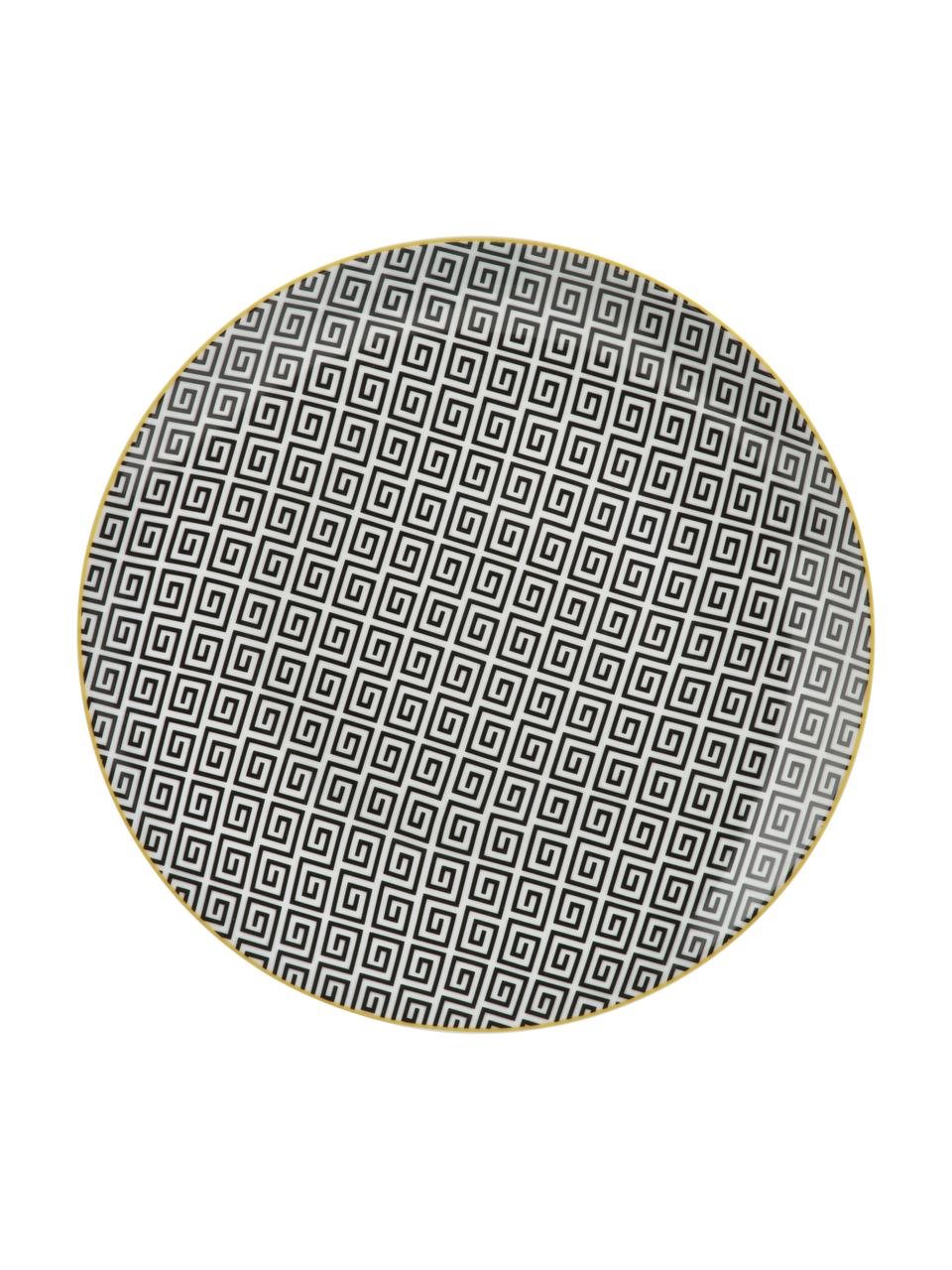 Vajilla Urban Jungle, 6 comensales (18 pzas.), Tonos verdes, blanco, negro, amarillo, 6 comensales (18 pzas.)
