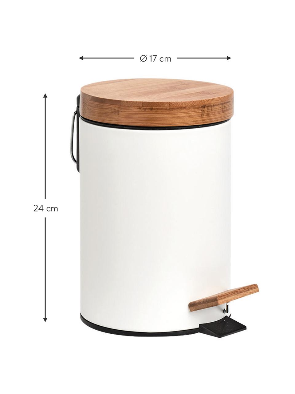 Kosz na śmieci Tallin, Biały, 3 l