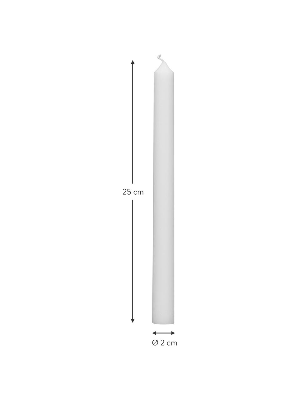 Candela a bastoncino Stick 4 pz, Cera paraffinica, Bianco, Ø 2 x Alt. 25 cm