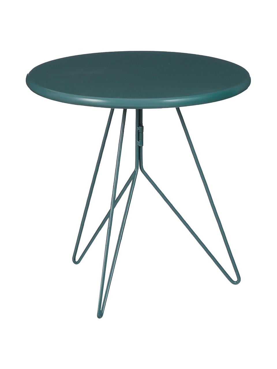 Balkonový odkládací stolek z kovu Tula, Zelená