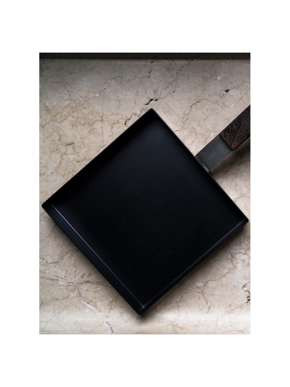 Sartén Tamagoyaki La Tortilla, Plateado, negro, madera oscura, An 21 x Al 3 cm