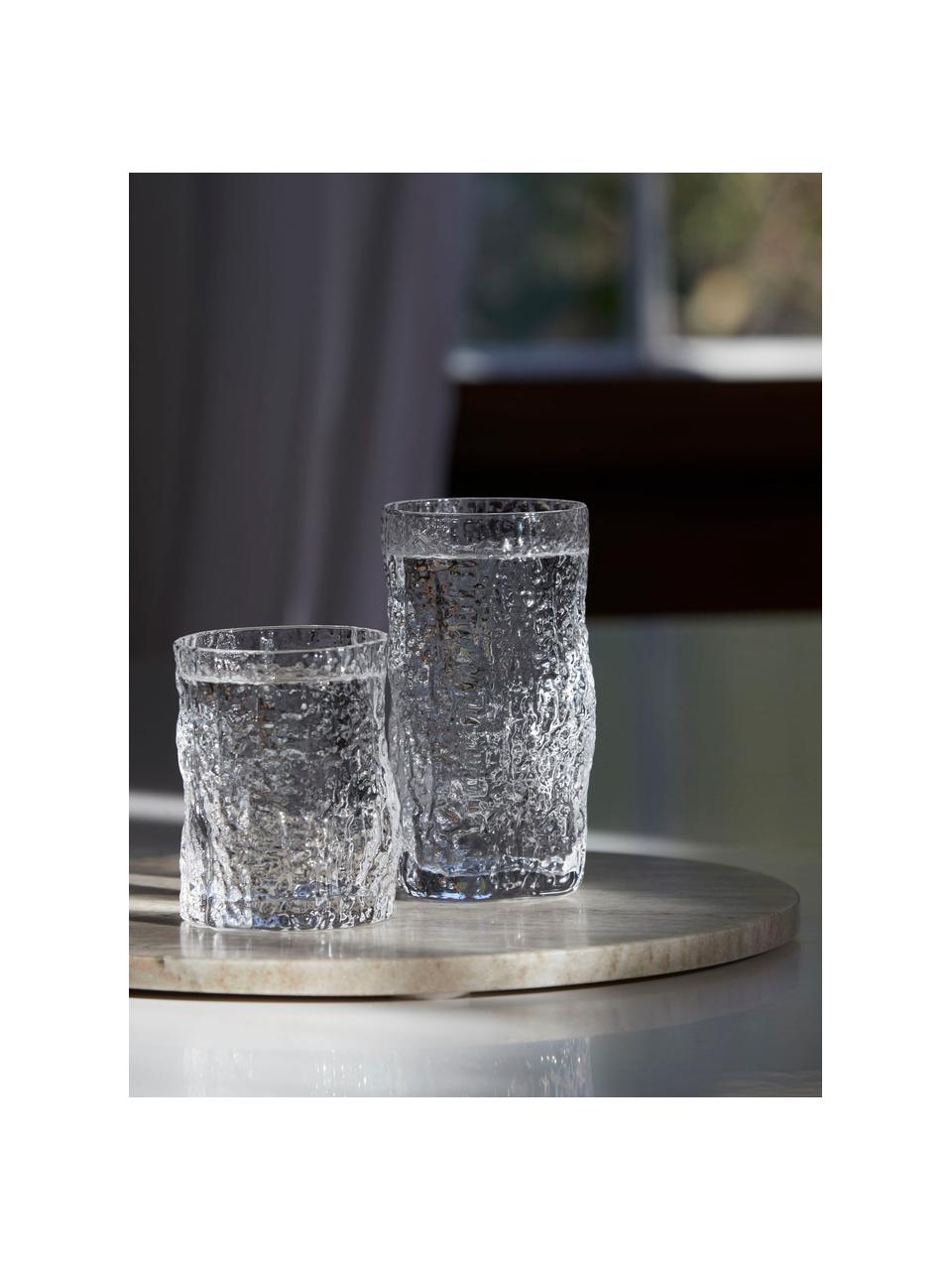 Verre à eau forme organique Coco, 6 pièces, Verre, Transparent, Ø 7 x haut. 9 cm, 330 ml