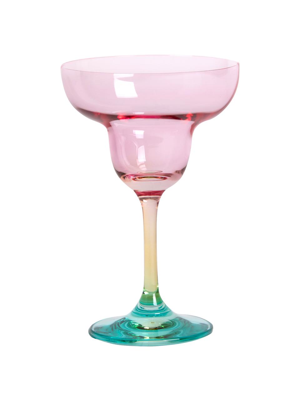 Cocktailglazen Rainbow, 4 stuks, Glas, Multicolour, Ø 11 x H 16 cm, 150 ml