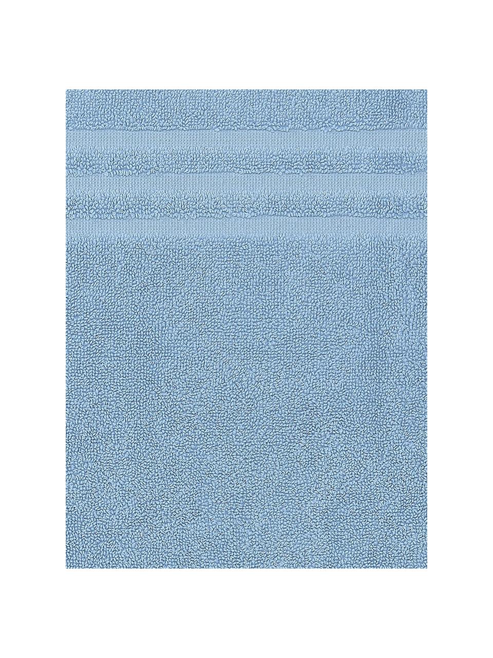 Einfarbiger Badvorleger Gentle, 100% Baumwolle, Eisblau, B 50 x L 80 cm