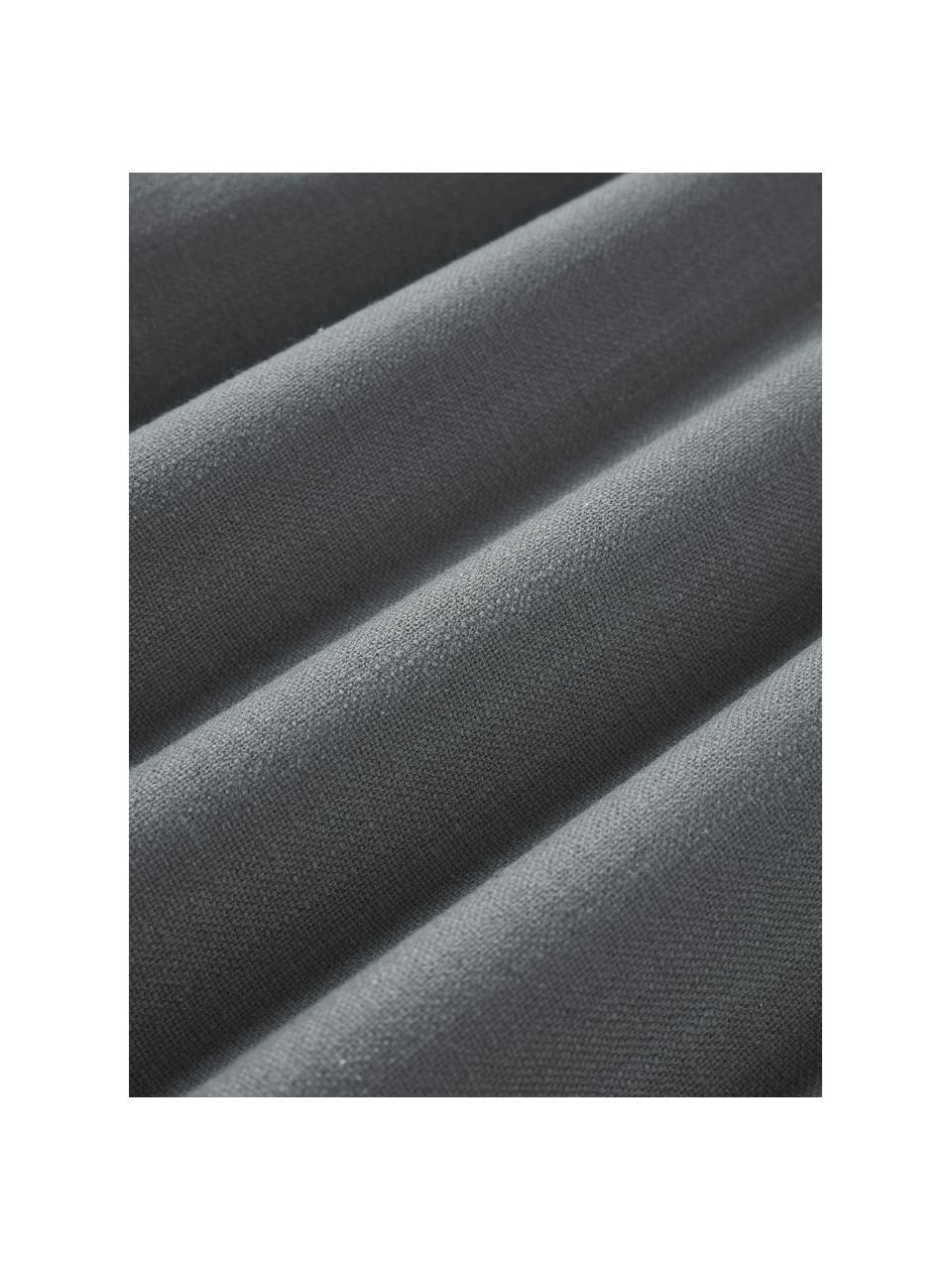 Poszewka na poduszkę z bawełny Vicky, 100% bawełna, Ciemny szary, S 50 x D 50 cm