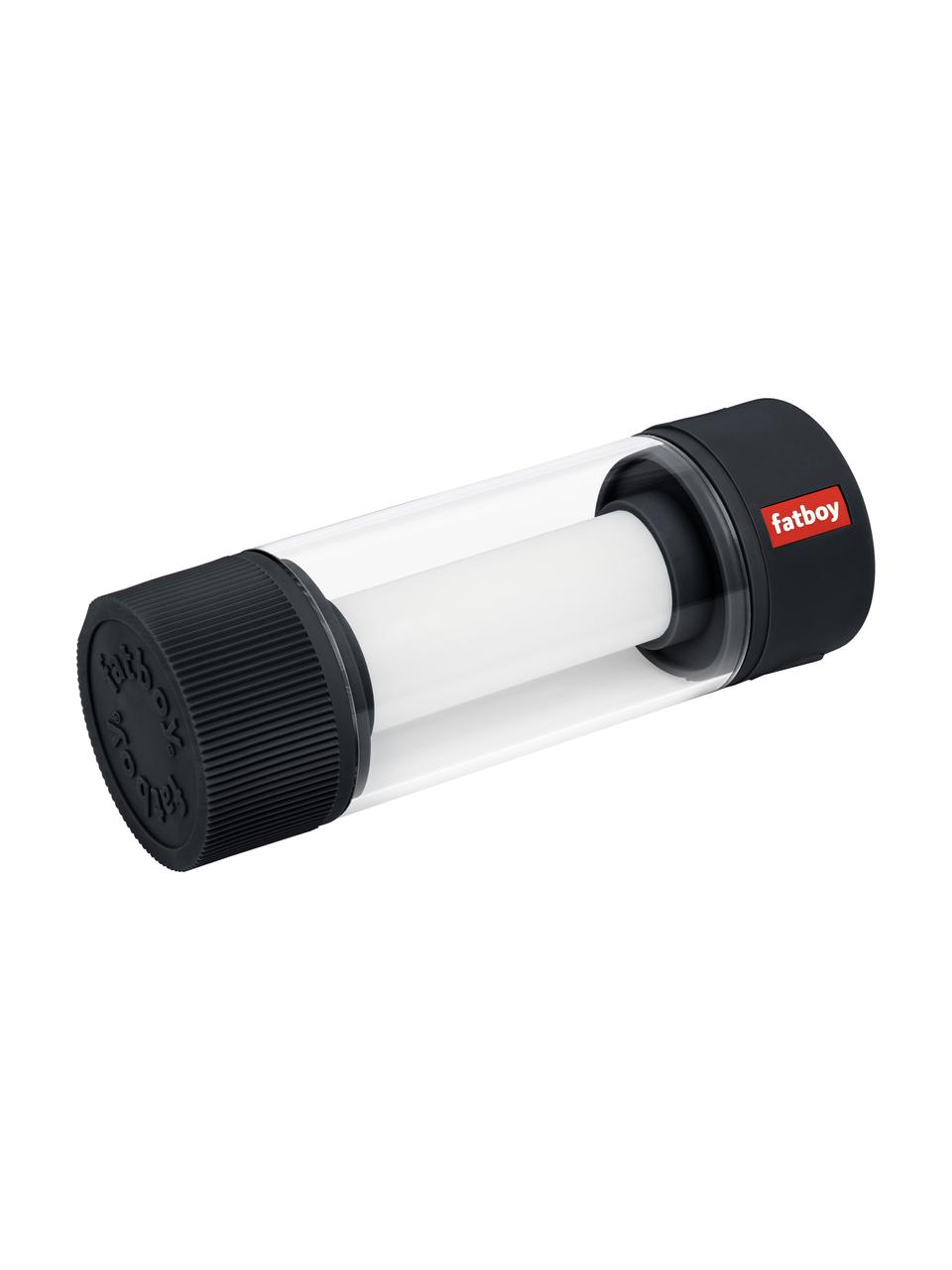Mobile Dimmbare LED-Außentischlampe Tjoepke mit Kerzenflammen-Effekt, Lampenschirm: Polycarbonat, Transparent, Anthrazit, Rot, Ø 6 x H 17 cm