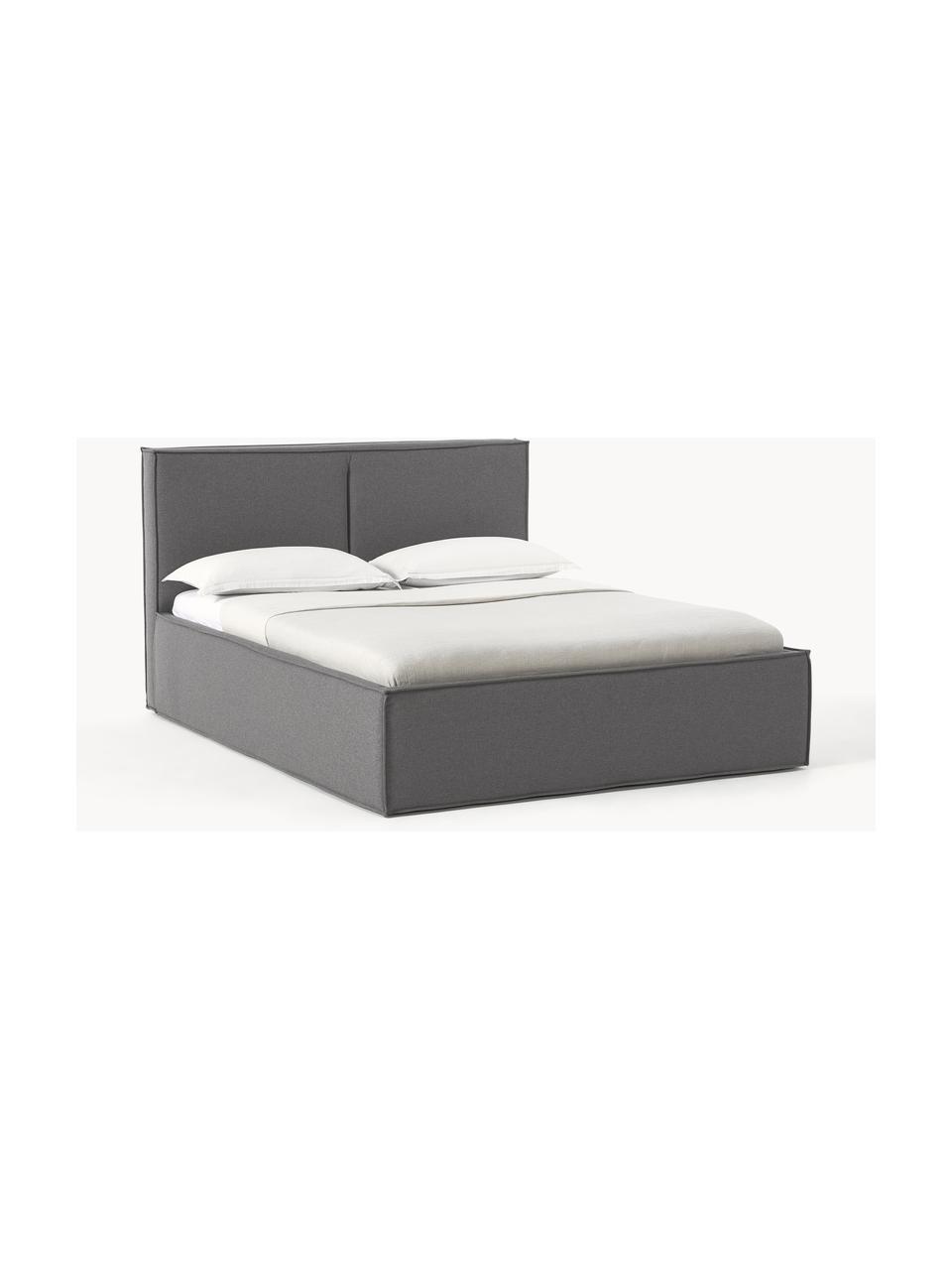 Čalouněná postel Dream, Antracitová, Š 200 cm, D 200 cm