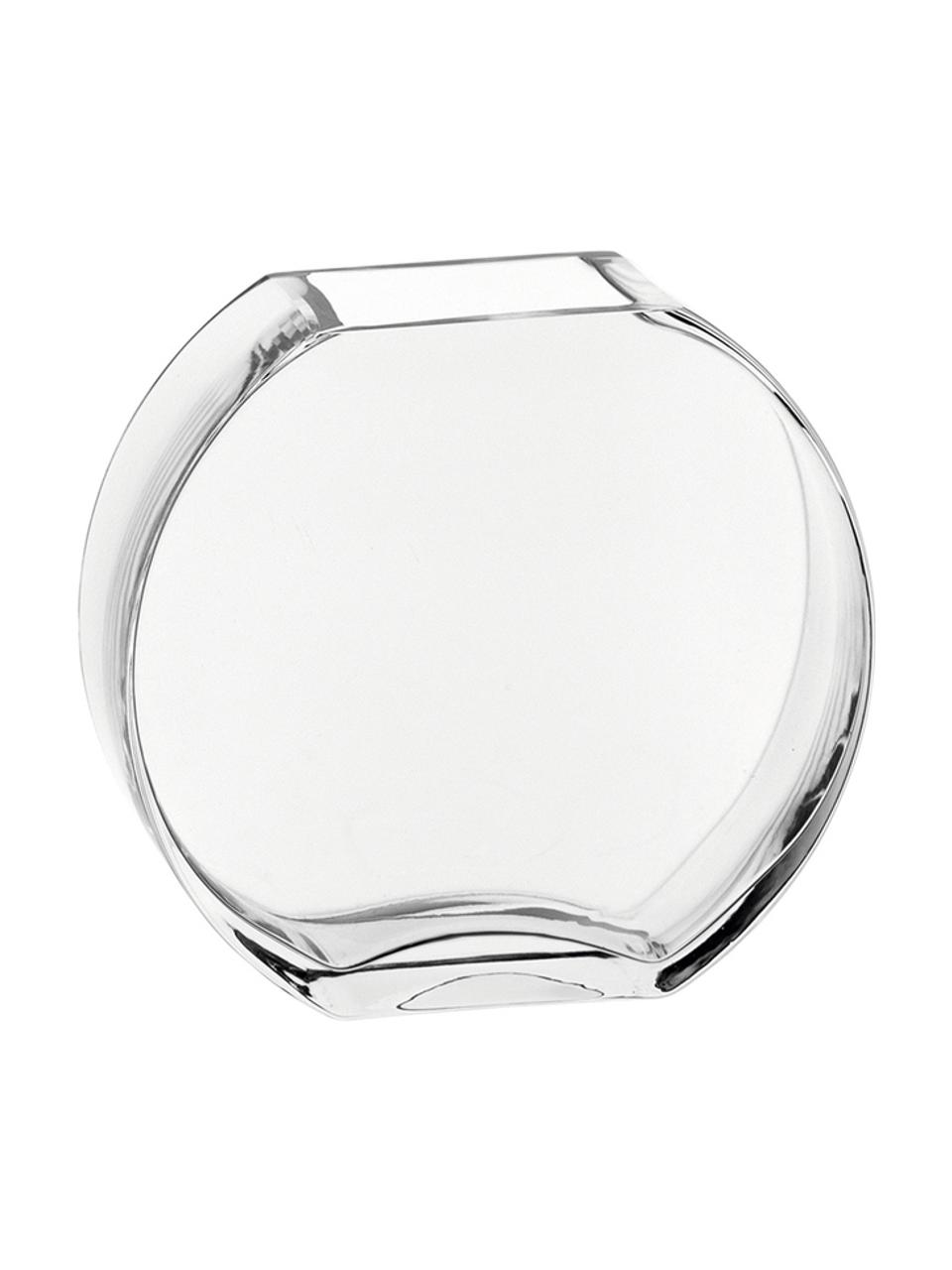 Ręcznie wykonany wazon ze szkła Centro, Szklanka, Transparentny, S 17 cm x W 16 cm