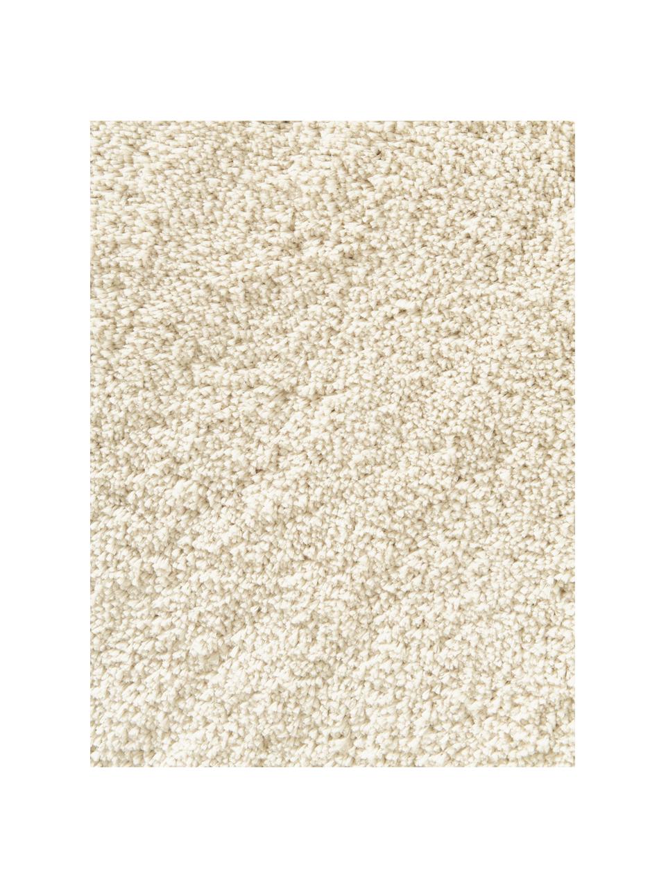 Flauschiger Hochflor-Teppich Leighton, Flor: Mikrofaser (100 % Polyest, Cremeweiß, B 80 x L 150 cm (Größe XS)