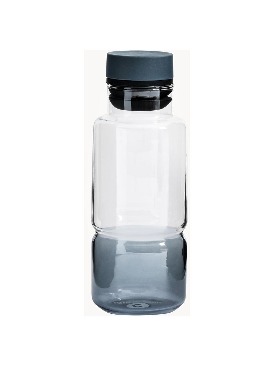 Vinagrera o aceitera con degradado Billund, Botella: vidrio borosilicato, Transparente, azul oscuro, Ø 6 x Al 16 cm