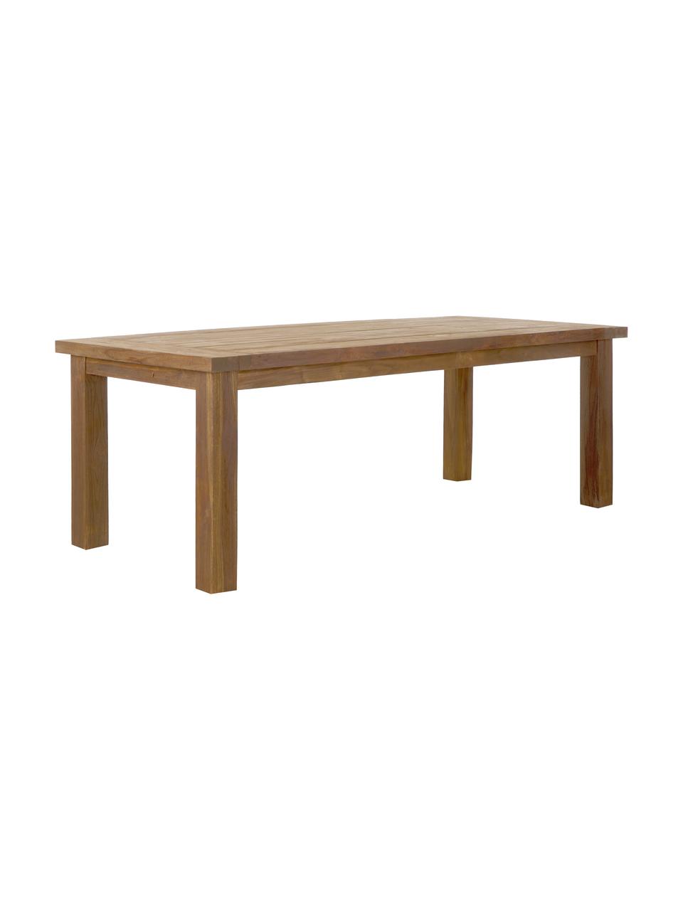 Massief houten eettafel Bois, Onbehandeld massief teakhout, Teakhout, B 180 x D 90 cm