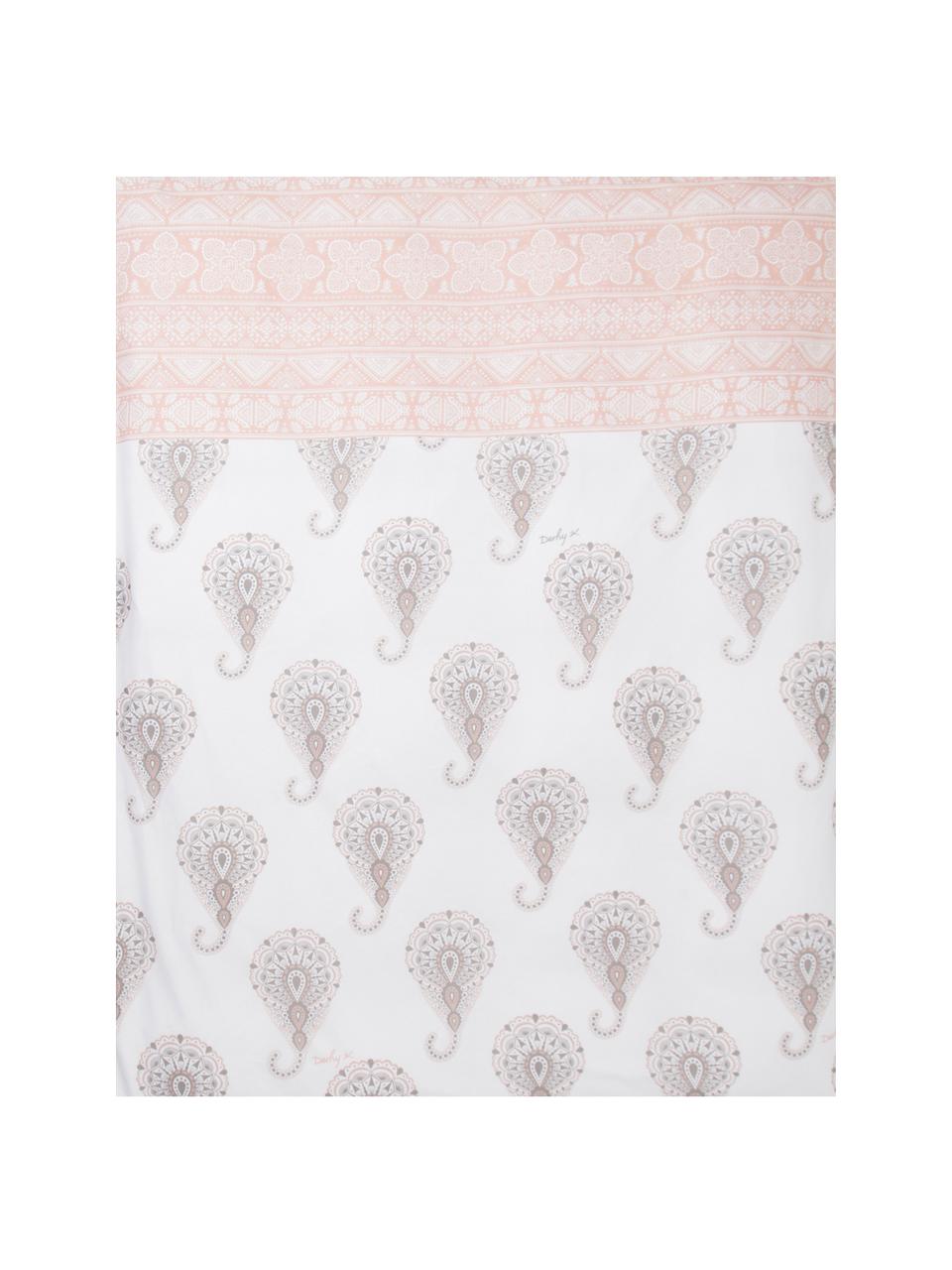 Funda nórdica doble cara Rythme, Algodón
El algodón da una sensación agradable y suave en la piel, absorbe bien la humedad y es adecuado para personas alérgicas, Rosa, blanco, gris, Cama 90 cm (160 x 220 cm)