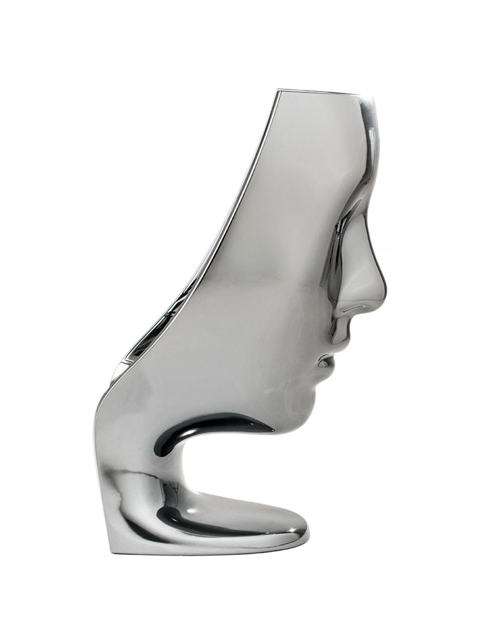 Dekorace Nemo, Umělá hmota, Lesklá stříbrná, Š 11 cm, V 17 cm