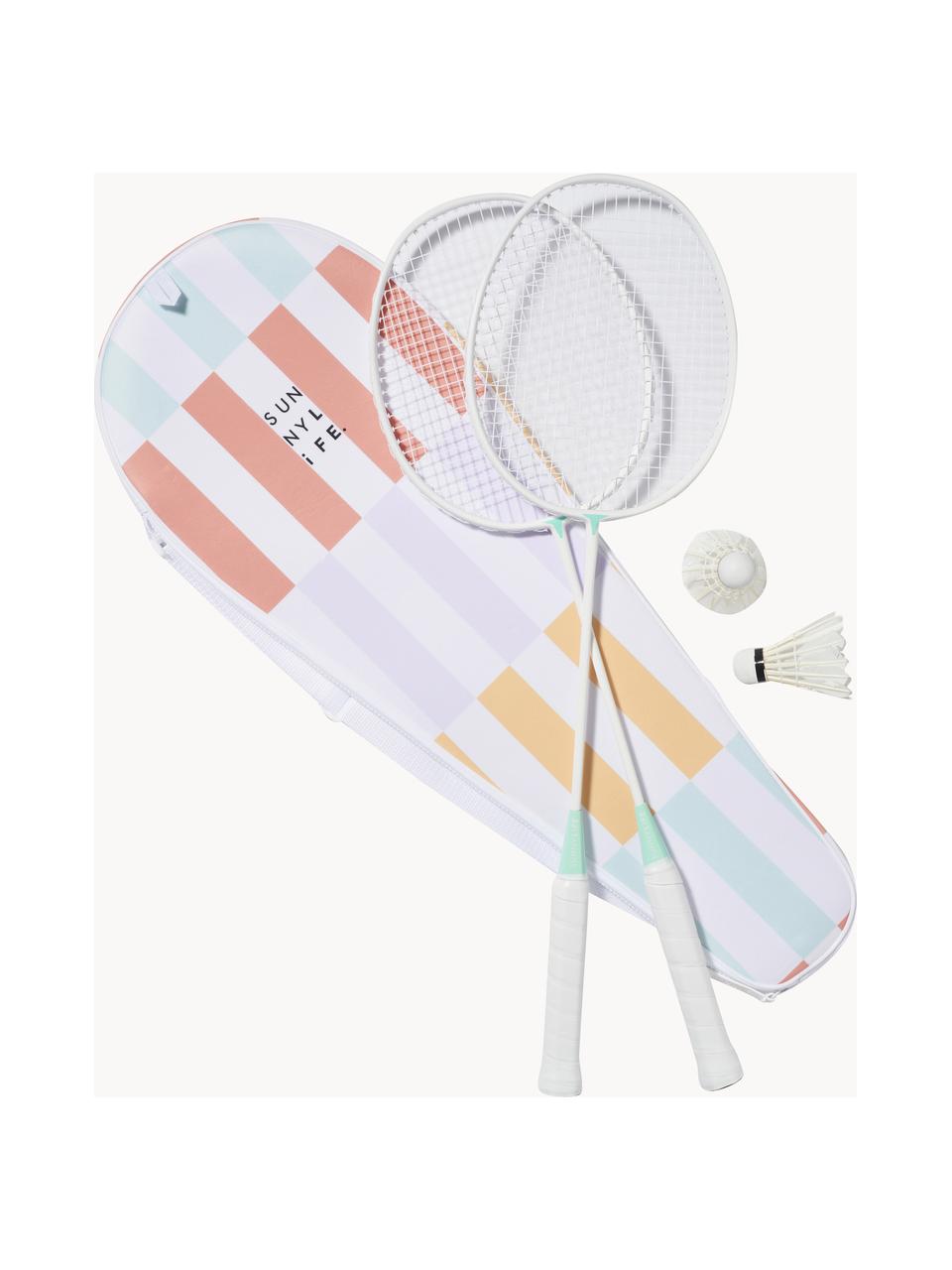 Badmintonset Rio Sun, 5-delig, Kunststof, Wit, meerkleurig, B 20 x H 67 cm