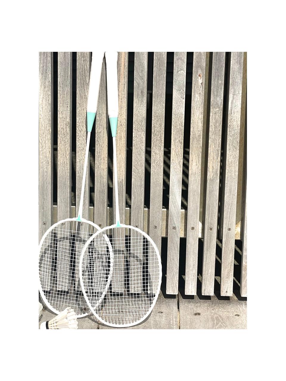 Badmintonset Rio Sun, 5-delig, Kunststof, Wit, meerkleurig, B 20 x H 67 cm