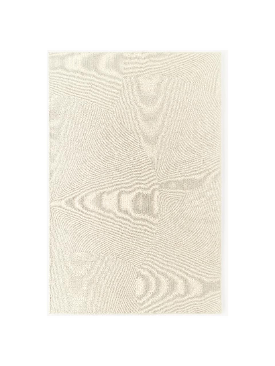 Alfombra artesanal de lana Eleni, 100% lana con certificado RWS
 
Las fibras pueden desprenderse de las alfombras de lana en las primeras semanas de uso, pero esto se reduce con el uso diario y se reduce la formación de pelusas., Blanco Off White, An 80 x L 150 cm (Tamaño XS)