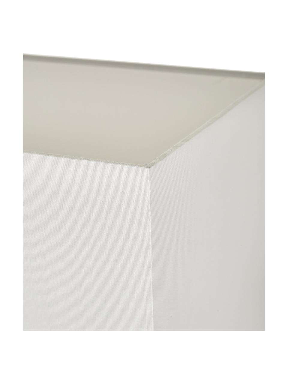 Stolová lampa Shanghai, Chrómová, biela, Š 35 x V 47 cm