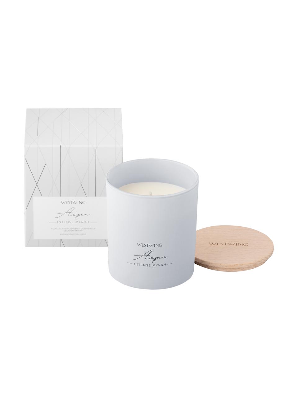 Bougie parfumée Aspen (myrrhe), Gris clair