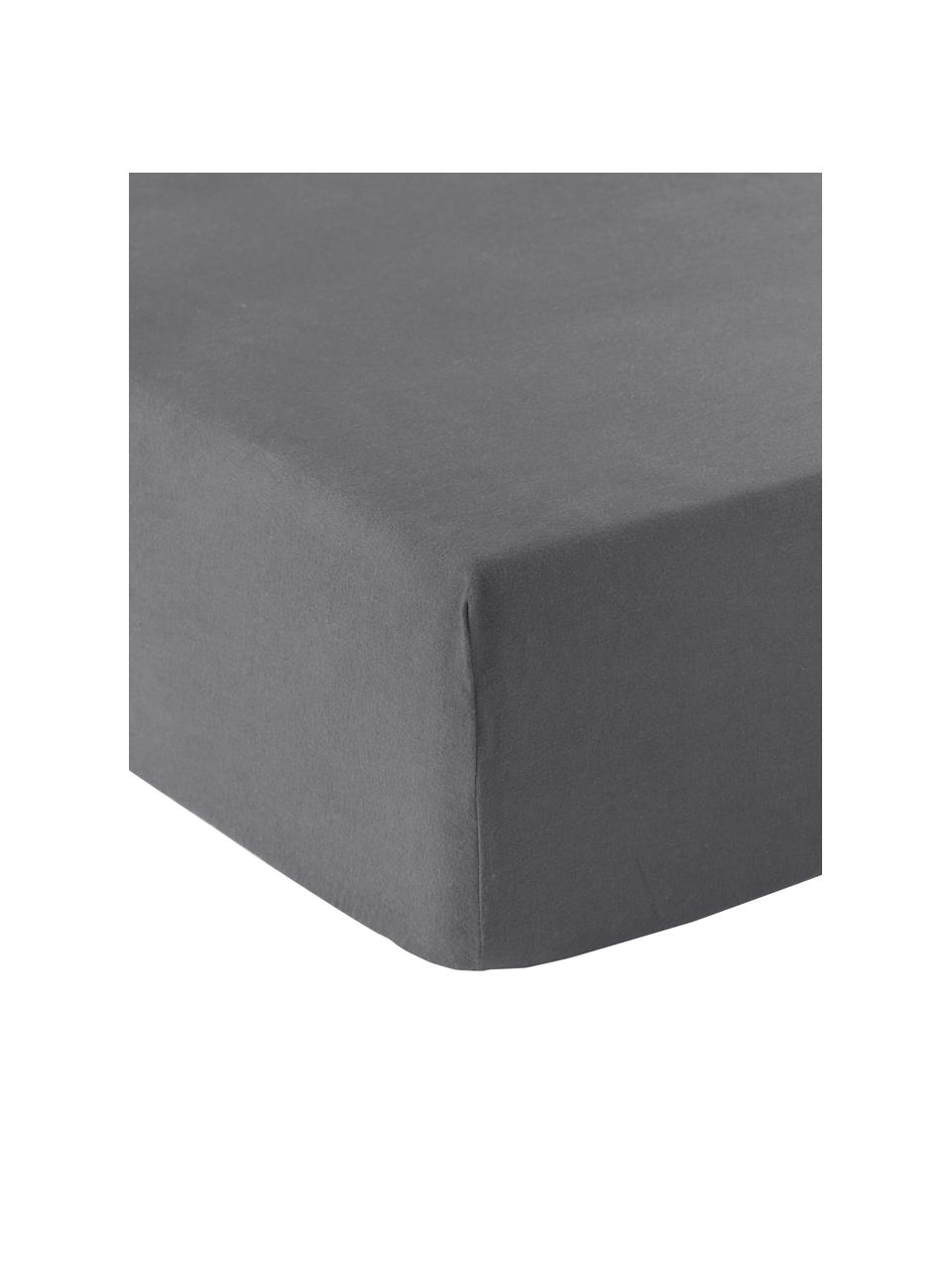 Flanelová elastická plachta Biba, Sivá, Š 90 x D 200 cm, V 25 cm